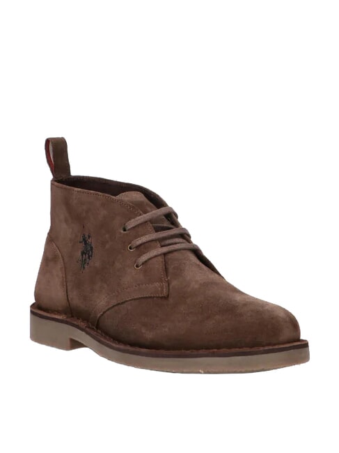 MUST Zapatos de piel de gamuza marr&oacute;n chocolate - Zapatos Hombre