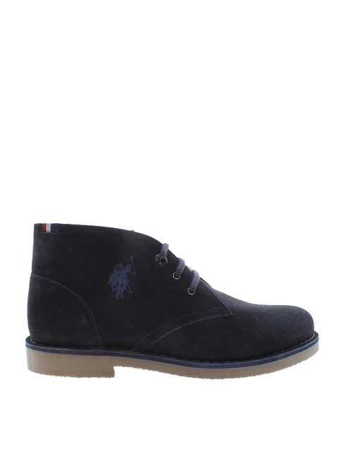 MUST Zapatos de piel de gamuza azul medieval - Zapatos Hombre