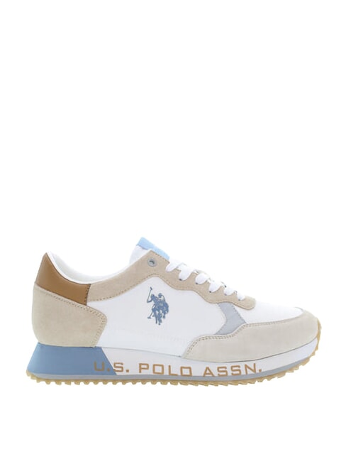 CLEEF Zapatillas deportivas de piel mixta beige claro blanco - Zapatos Hombre
