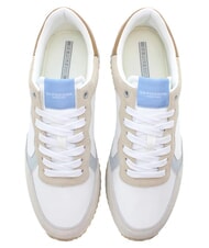 U.S. POLO ASSN. CLEEF Zapatillas deportivas de piel mixta beige claro blanco - Zapatos Hombre - 4