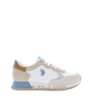 U.S. POLO ASSN. CLEEF Zapatillas deportivas de piel mixta beige claro blanco - Zapatos Hombre - 2