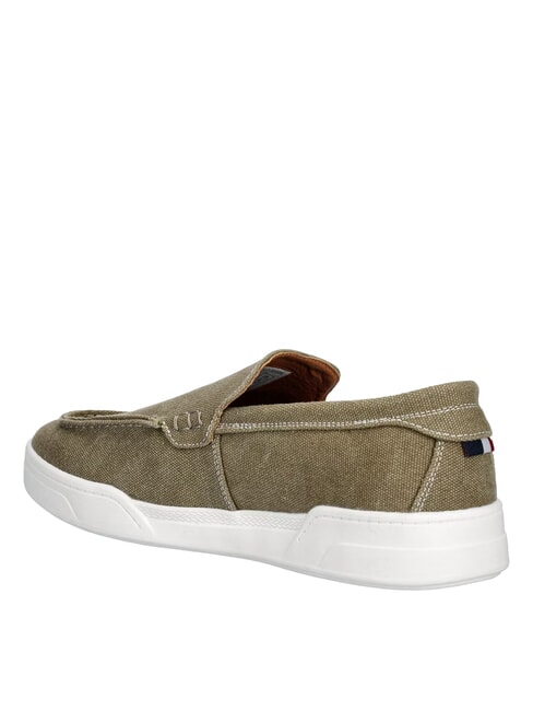 ALONSO Mocasines de lona oliva oscuro - Zapatos Hombre