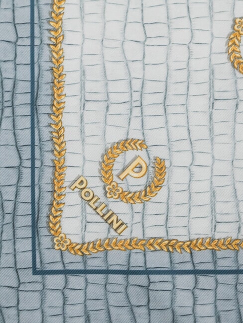 CROCO LOGO Bufanda azul azafr&aacute;n - Bufandas