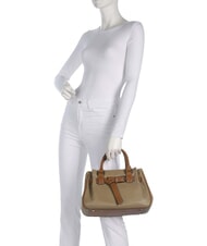 LIUJO CORALLO Bolso de mano con correa para el hombro. lodo - Bolsos Mujer - 6