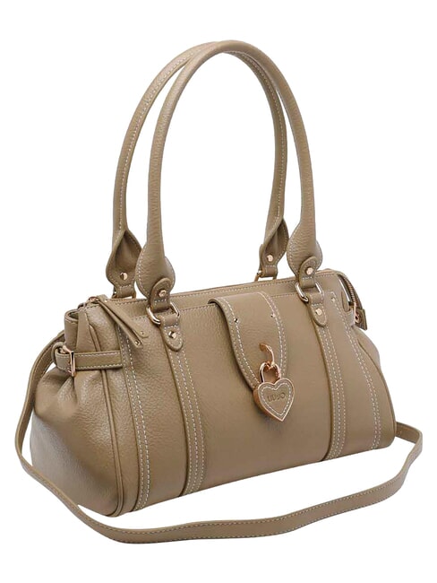 CORNIOLA Bolso de hombro con correa extra&iacute;ble. lodo - Bolsos Mujer