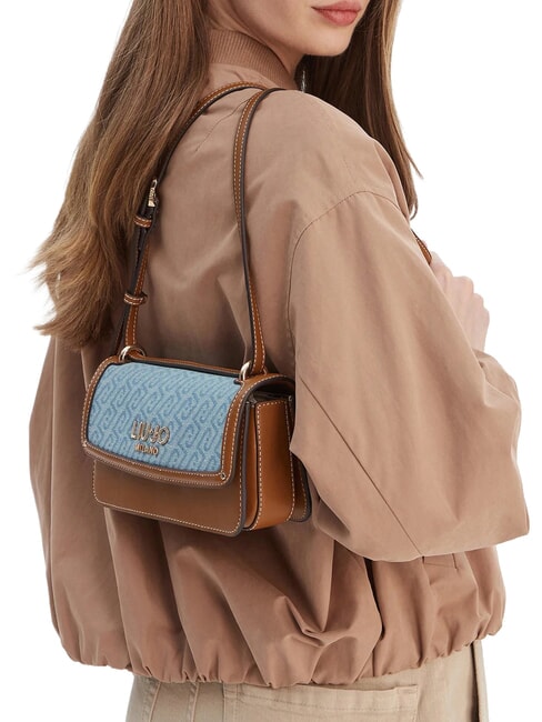 EVRIM Minibolso de hombro azul polvoriento - Bolsos Mujer