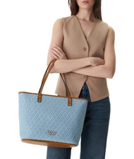 LIUJO EVRIM Bolso de compras de hombro azul polvoriento - Bolsos Mujer - 2