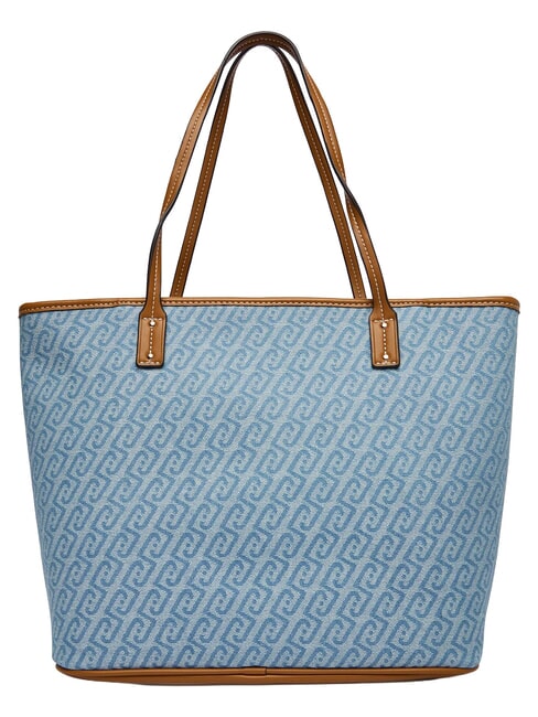 EVRIM Bolso de compras de hombro azul polvoriento - Bolsos Mujer