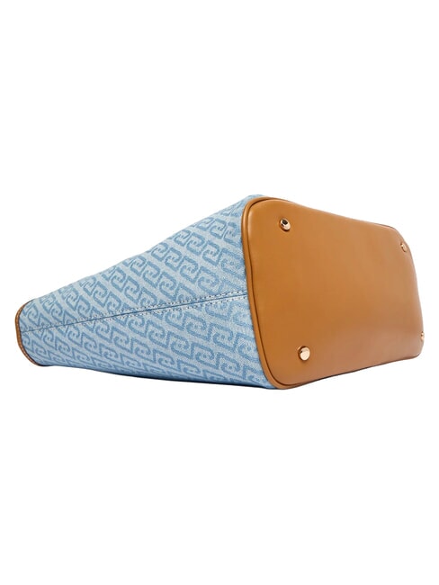 EVRIM Bolso de compras de hombro azul polvoriento - Bolsos Mujer
