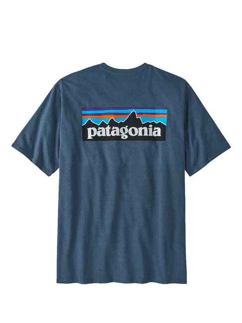 P-6 LOGO Camiseta de manga corta azul glacial - camiseta