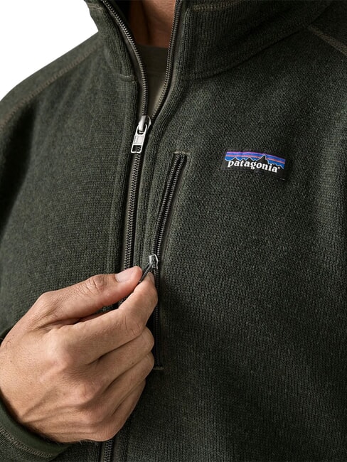 BETTER Chaqueta con cremallera completa verde de crecimiento antiguo - Chaquetas de hombre