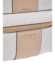 LIUJO EMATITE Mochila con bolsillo frontal polvo natural/oscuro - Bolsos Mujer - 4