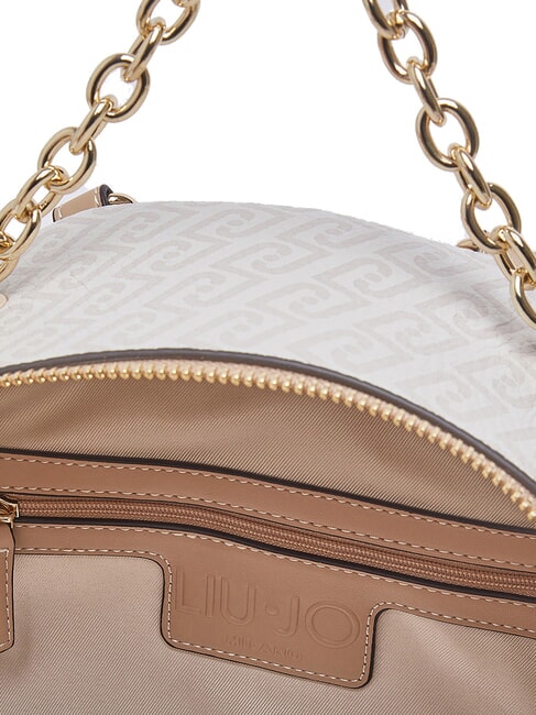 EMATITE Mochila con bolsillo frontal polvo natural/oscuro - Bolsos Mujer