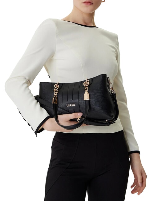 EMATITE Bolso de hombro con correa para el hombro. NEGRO - Bolsos Mujer