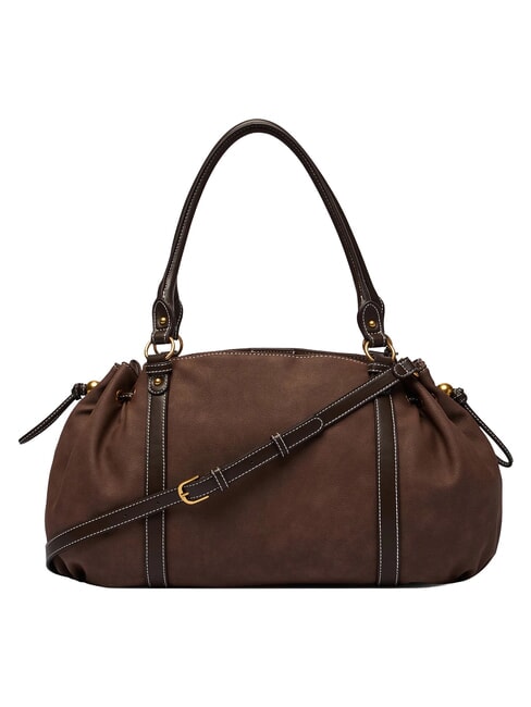 GINESA Bolso de hombro con correa para el hombro. moca - Bolsos Mujer