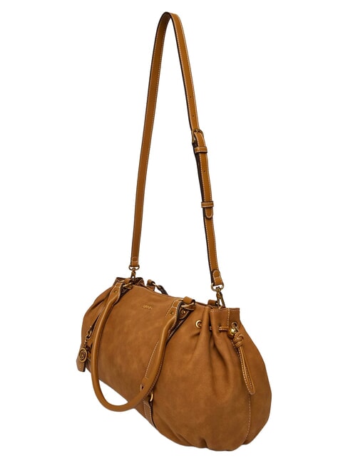 GINESA Bolso de hombro con correa para el hombro. camello - Bolsos Mujer