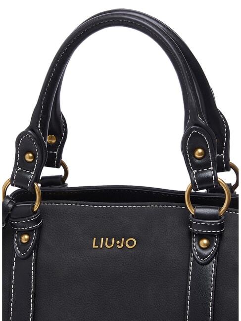 GINESA Bolso de hombro con correa para el hombro. NEGRO - Bolsos Mujer