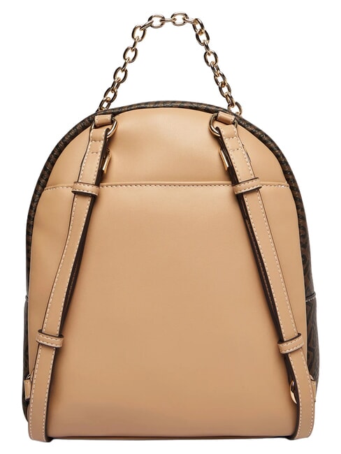 EMATITE Mochila con bolsillo frontal marr&oacute;n oscuro/polvo oscuro - Bolsos Mujer
