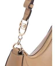 LIUJO CIRRY Bolso de hombro mediano con charm camello - Bolsos Mujer - 5