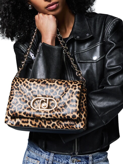 LAPUFFY Bolso de hombro con correa para el hombro. m&aacute;cula natural. - Bolsos Mujer