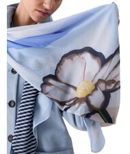 LIUJO FLOWER Bufanda de bloque azul claro - Bufandas - 5