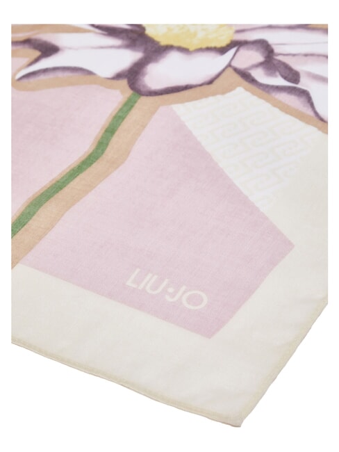 FLOWER Bufanda de bloque crema blanca - Bufandas
