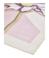 LIUJO FLOWER Bufanda de bloque crema blanca - Bufandas - 3