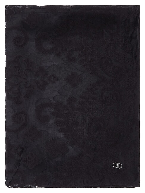 PIZZO Bufanda estampada NEGRO - Bufandas
