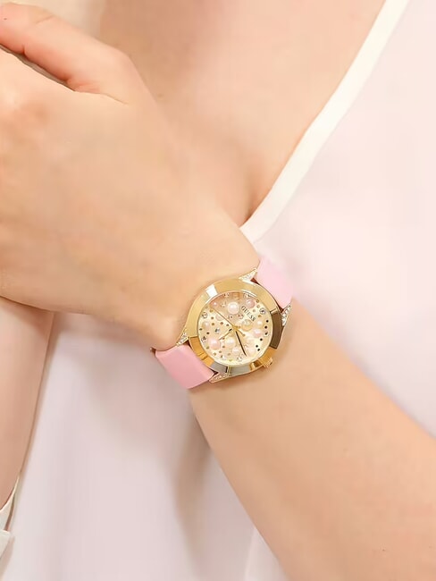 PEARL Reloj que solo muestra la hora rosa - Relojes