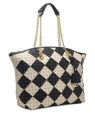 POLLINI HERITAGE Bolso de hombro con correa para el hombro. marfil negro - Bolsos Mujer - 2