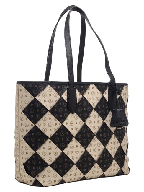 HERITAGE Bolso de hombro marfil negro - Bolsos Mujer