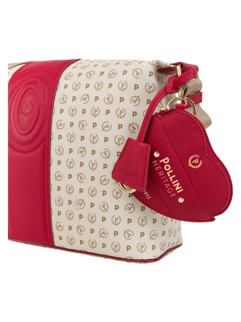 HERITAGE Bolso de hombro marfil rojo - Bolsos Mujer