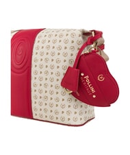 POLLINI HERITAGE Bolso de hombro marfil rojo - Bolsos Mujer - 5