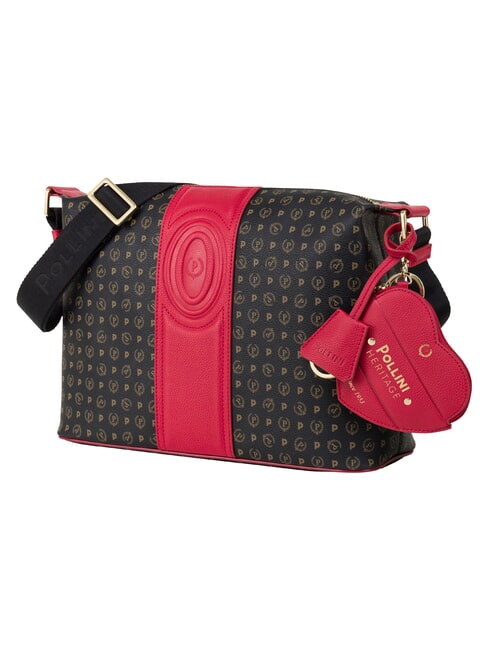 HERITAGE Bolso de hombro negro rojo - Bolsos Mujer