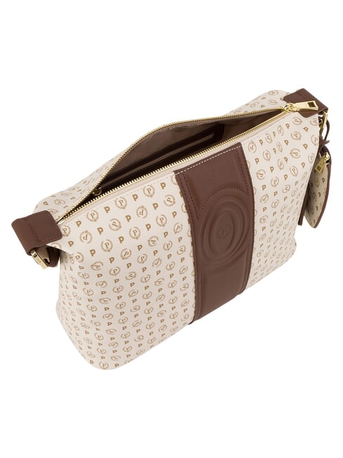 HERITAGE Bolso de hombro marfil marr&oacute;n - Bolsos Mujer