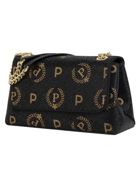 HERITAGE Bolso de hombro con cadena negro - Bolsos Mujer