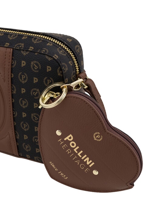 HERITAGE Minibolso de hombro negro marr&oacute;n - Bolsos Mujer