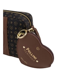 POLLINI HERITAGE Minibolso de hombro negro marr&oacute;n - Bolsos Mujer - 5