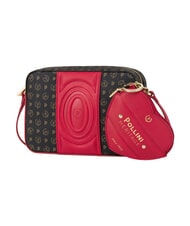 POLLINI HERITAGE Minibolso de hombro negro rojo - Bolsos Mujer - 2