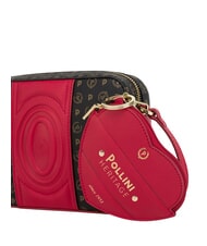 POLLINI HERITAGE Minibolso de hombro negro rojo - Bolsos Mujer - 5