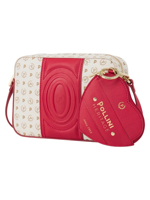 HERITAGE Minibolso de hombro marfil rojo - Bolsos Mujer