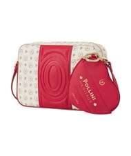 POLLINI HERITAGE Minibolso de hombro marfil rojo - Bolsos Mujer - 2