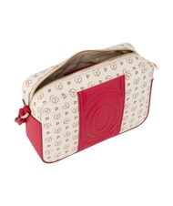 POLLINI HERITAGE Minibolso de hombro marfil rojo - Bolsos Mujer - 4