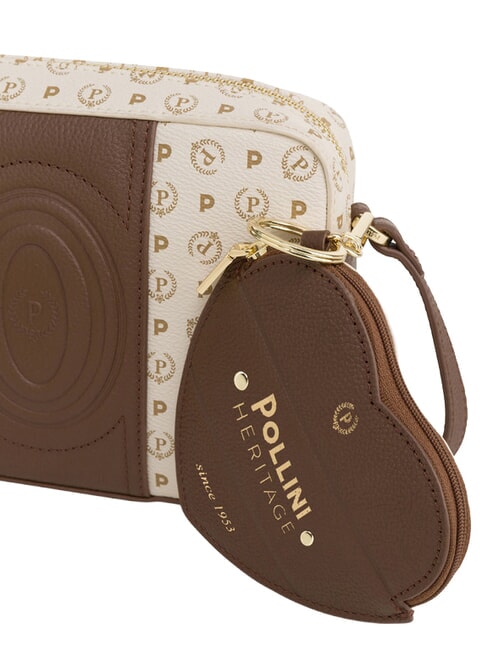 HERITAGE Minibolso de hombro marfil marr&oacute;n - Bolsos Mujer