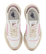 U.S. POLO ASSN. SENEKA Zapatillas nuez pecana tostada blanca - Zapatos Mujer - 4