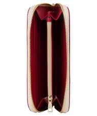 POLLINI HERITAGE Cartera grande con cremallera. marfil rojo - Carteras Mujer - 3