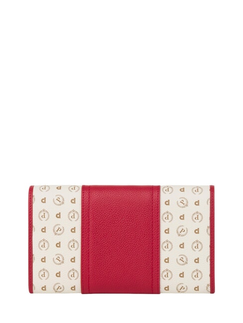 HERITAGE Cartera grande con tarjetero marfil rojo - Carteras Mujer