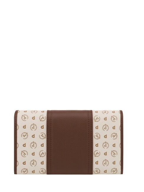 HERITAGE Cartera grande con tarjetero marfil marr&oacute;n - Carteras Mujer