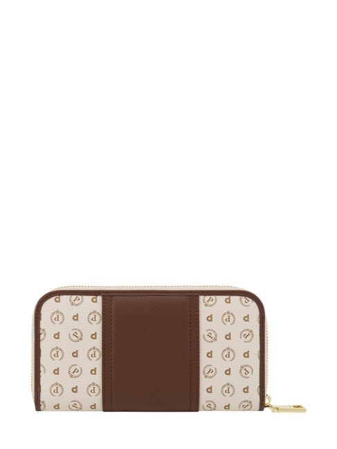 HERITAGE Cartera grande con cremallera. marfil marr&oacute;n - Carteras Mujer
