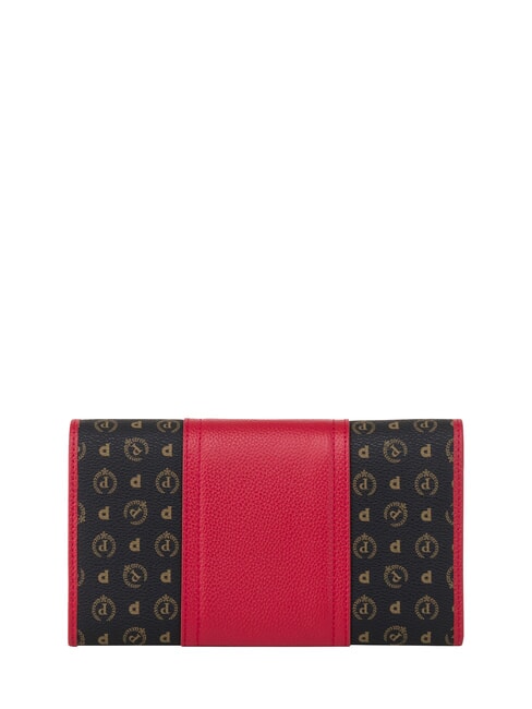HERITAGE Cartera grande con tarjetero negro rojo - Carteras Mujer